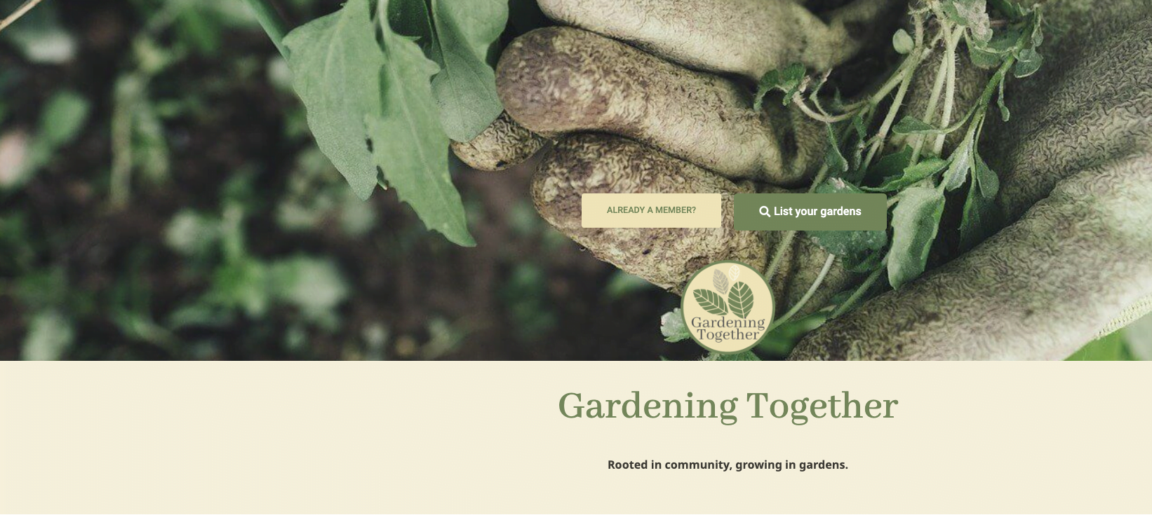 Gardening Together - Non profit 1 Screenshot 2023 07 27 at 09.17.08