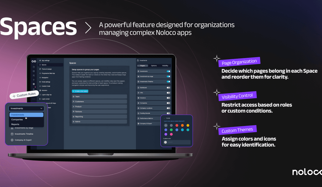 More Space in Noloco: New feature to managing complex Noloco apps